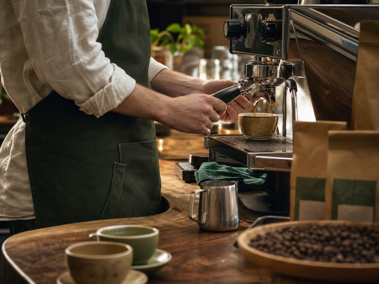 Coffee being prepared at Roast House