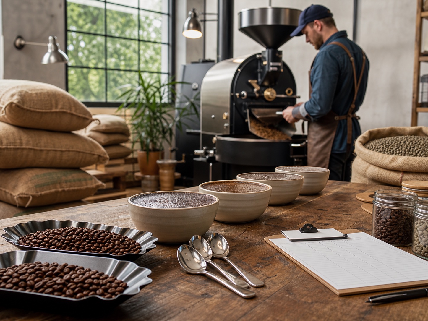 Coffee being prepared at Green Bean Cafe